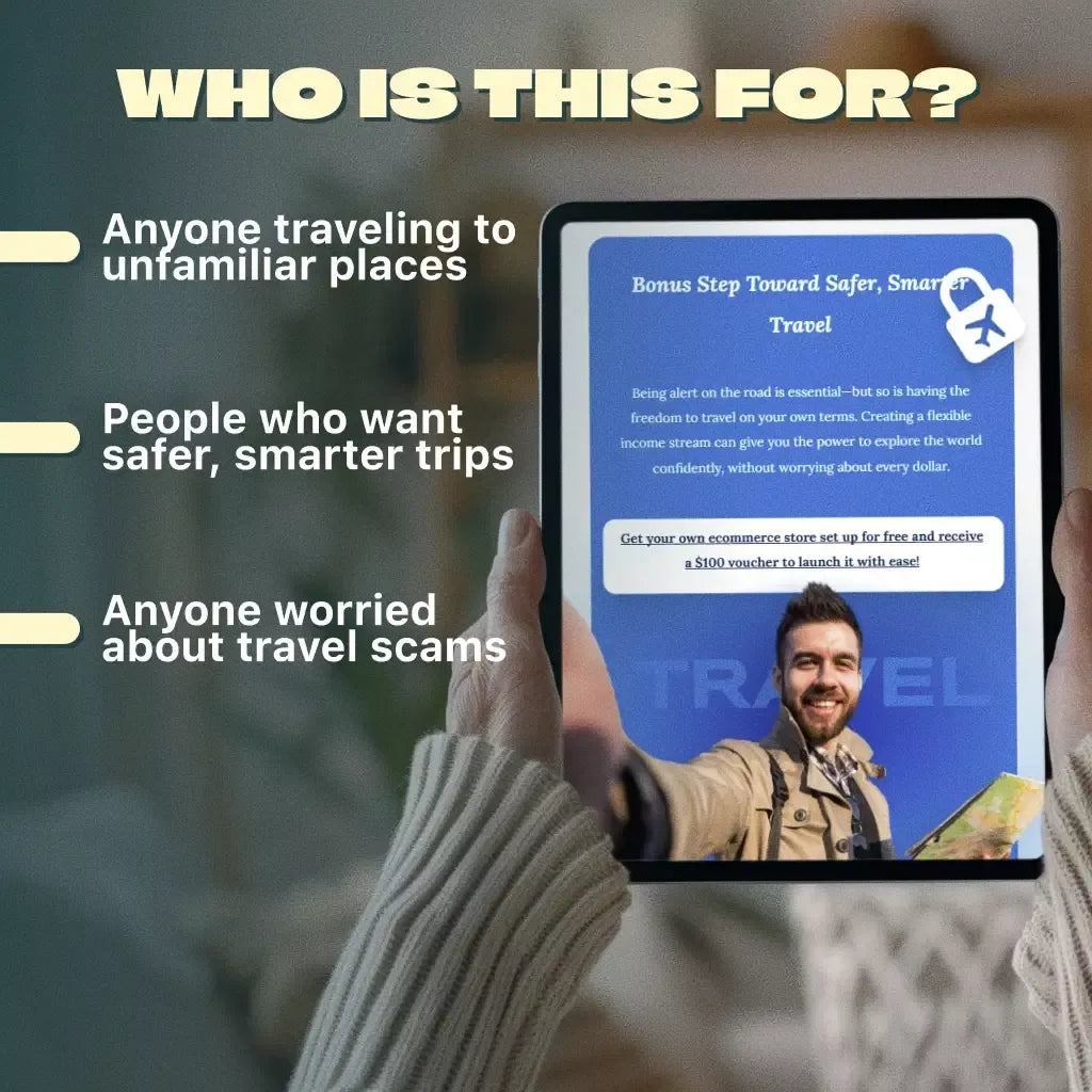 Travel Security & Scam Awareness Guide | Digital Safety Handbook for Tourists, Solo Travelers & Business Trips