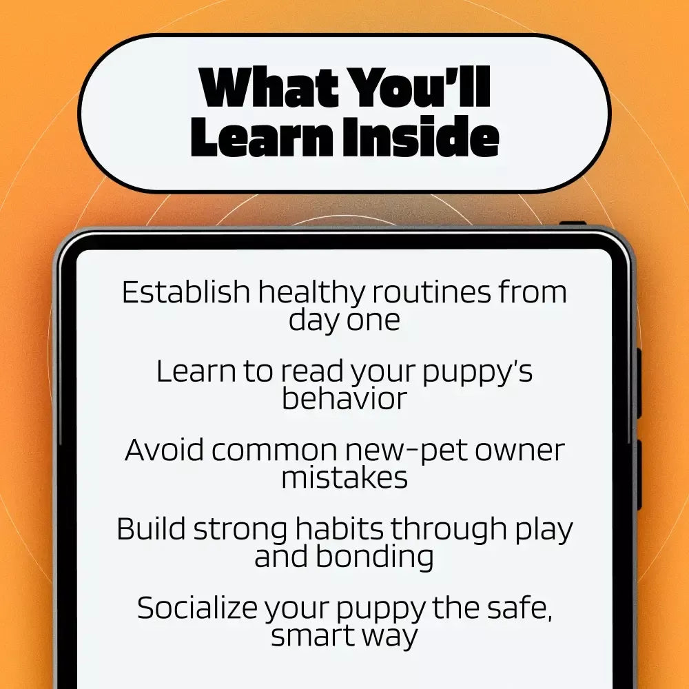 New Puppy Training Starter Guide | Printable Puppy Training eBook for Beginners | 4-Week Puppy Routine, House-Training, Commands, Socialization & More