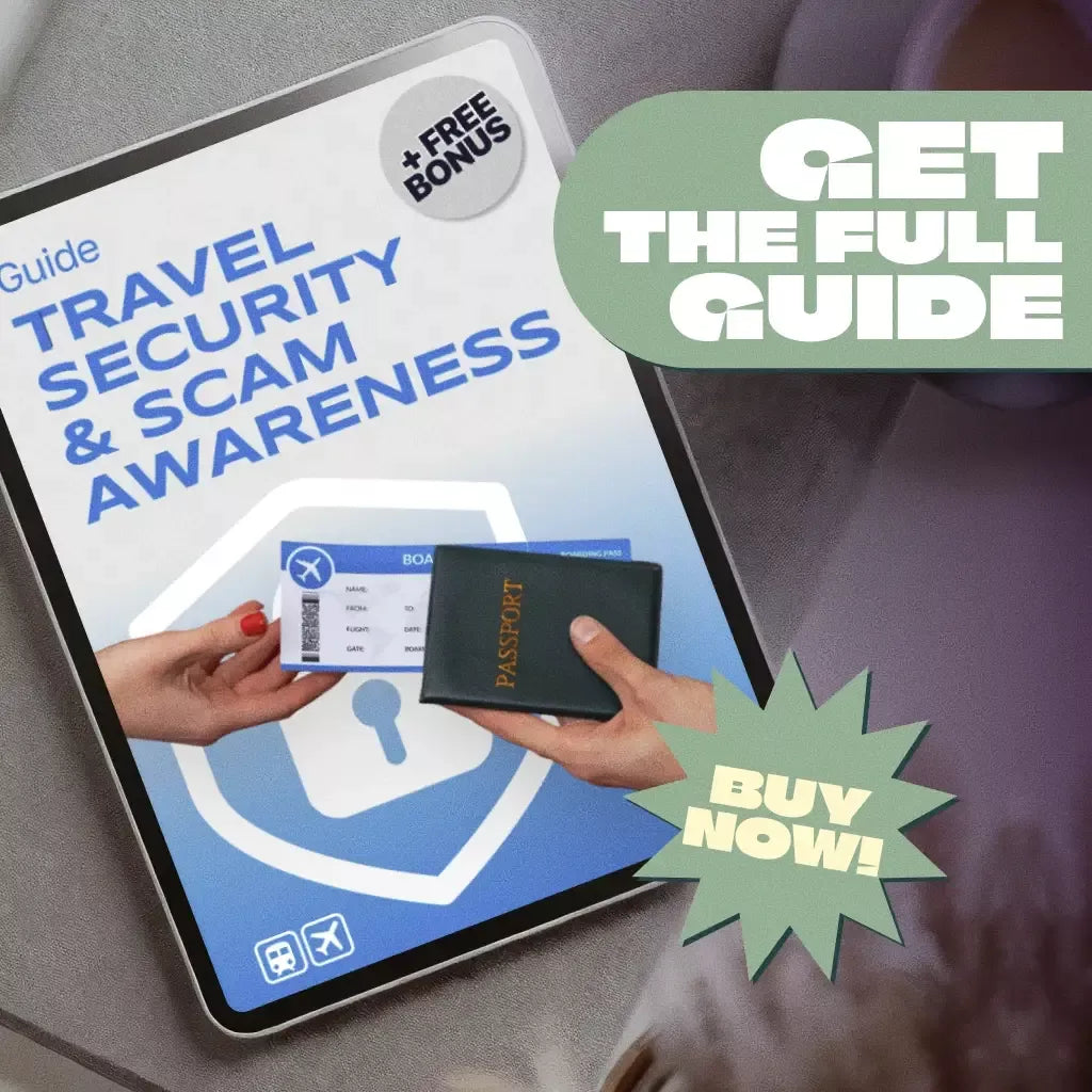 Travel Security & Scam Awareness Guide | Digital Safety Handbook for Tourists, Solo Travelers & Business Trips