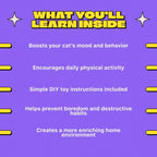 Enrichment Ideas for Indoor Cats | Printable Cat Enrichment Guide | DIY Toys, Play Routines, and Cat-Friendly Home Tips